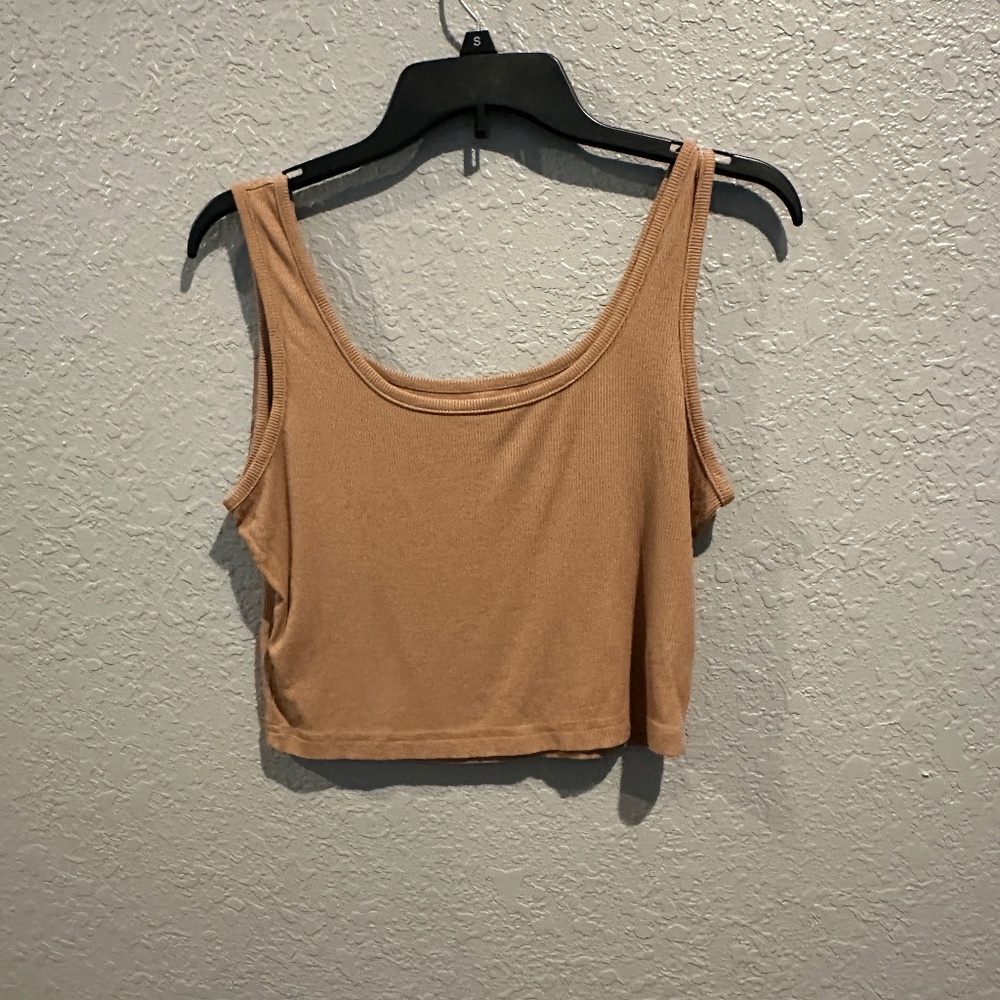 Brown/Tank Shein Crop Tank Top - Size L